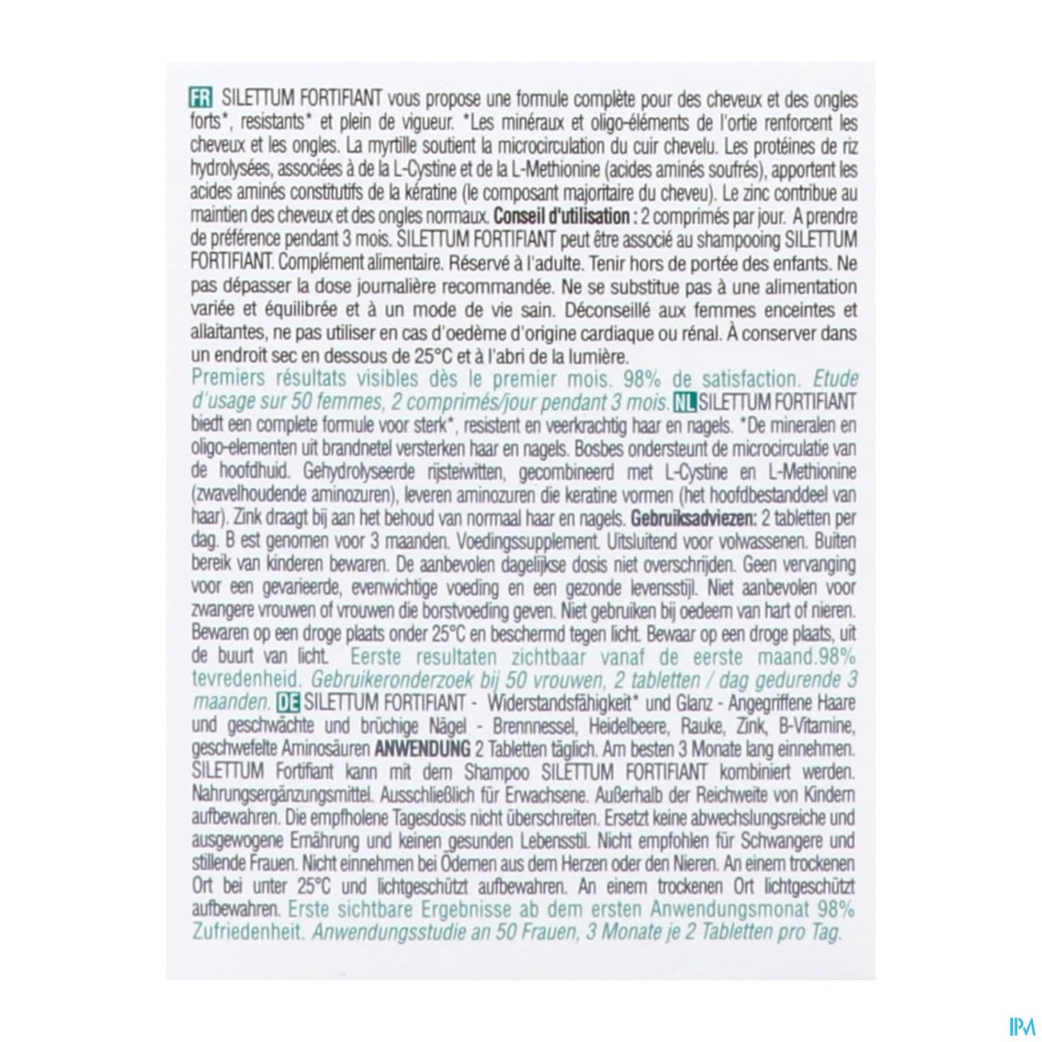 SILETTUM FORTIFIANT CPR 180