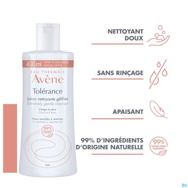 Eau Thermale Avene Tolerance Control Lotion Nettoyante Gelifiee 400ml