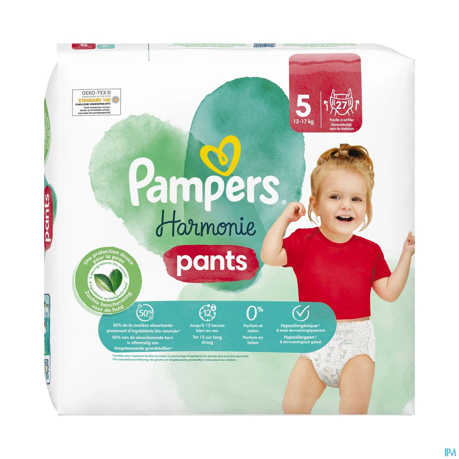 Pampers Harmonie Pants Culotte T5 12/17kg 27