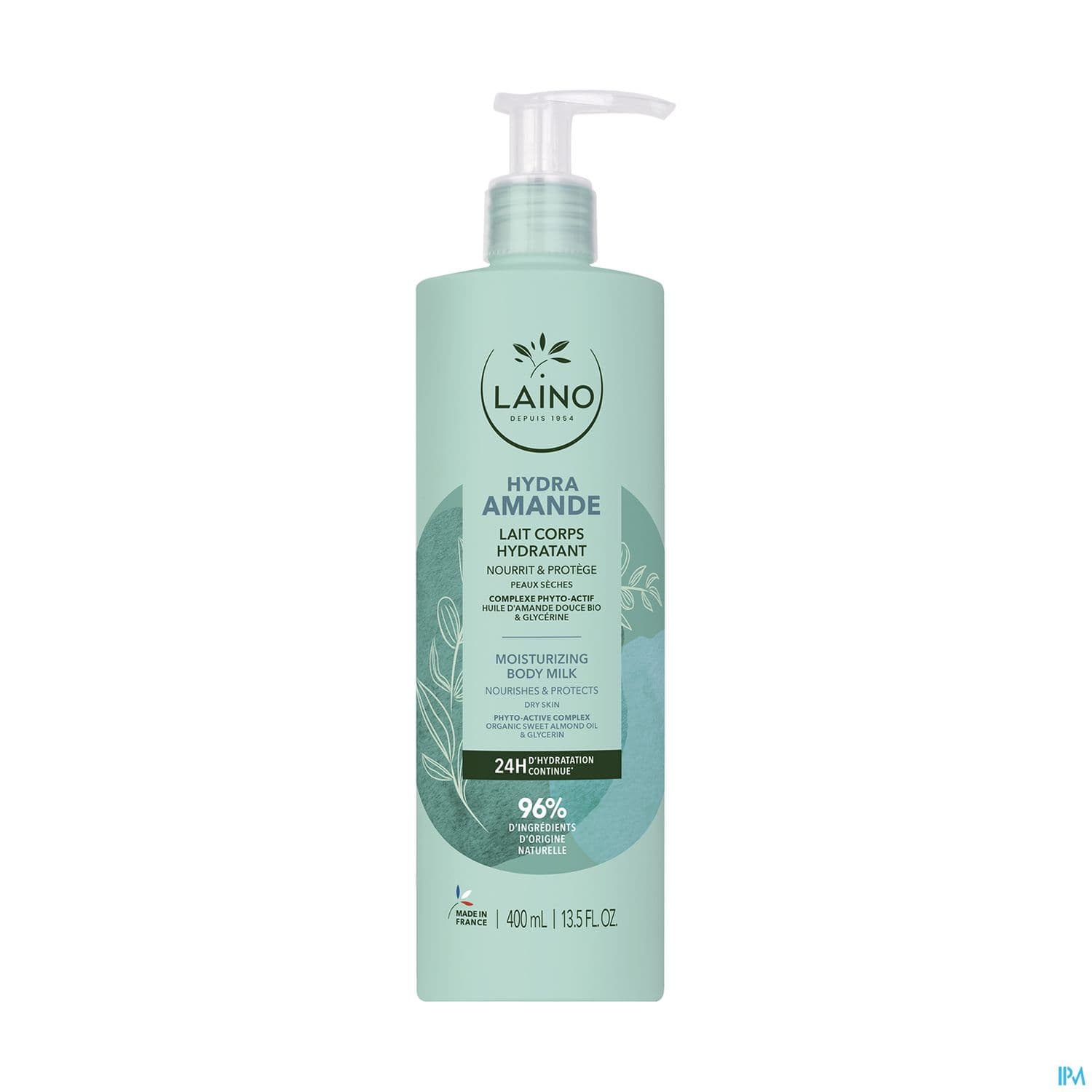 LAINO LAIT HYDRAT AMAND DCE 400ML — Pharmacie du Vercors
