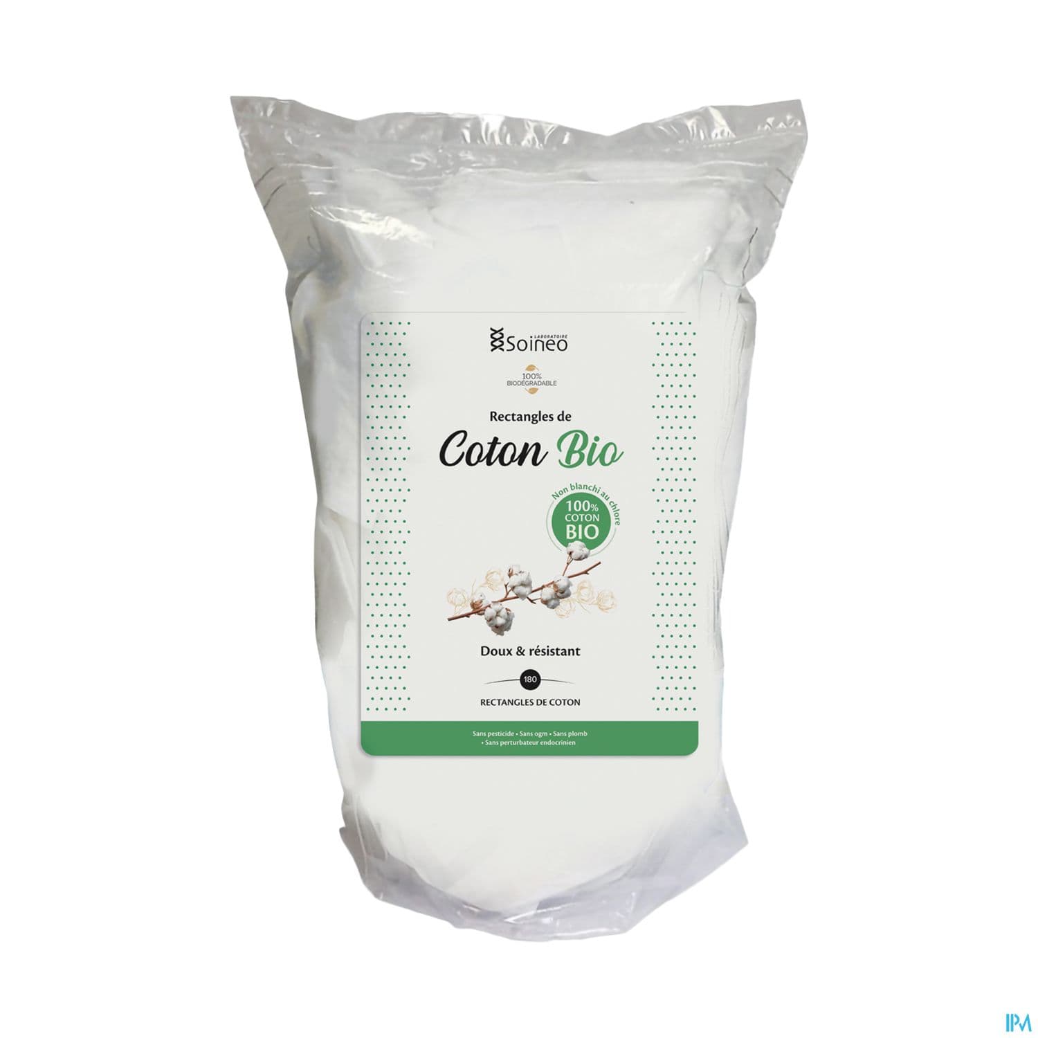 SOINEO COTON RECT BIO SACH 180