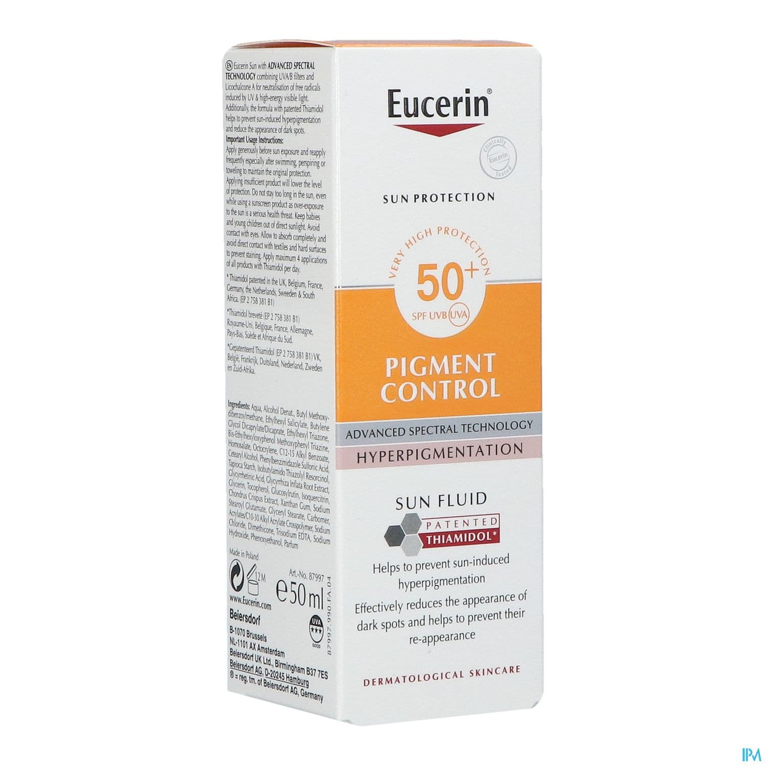 Eucerin Sun Pigment Control Fluid Ip50+ 50ml
