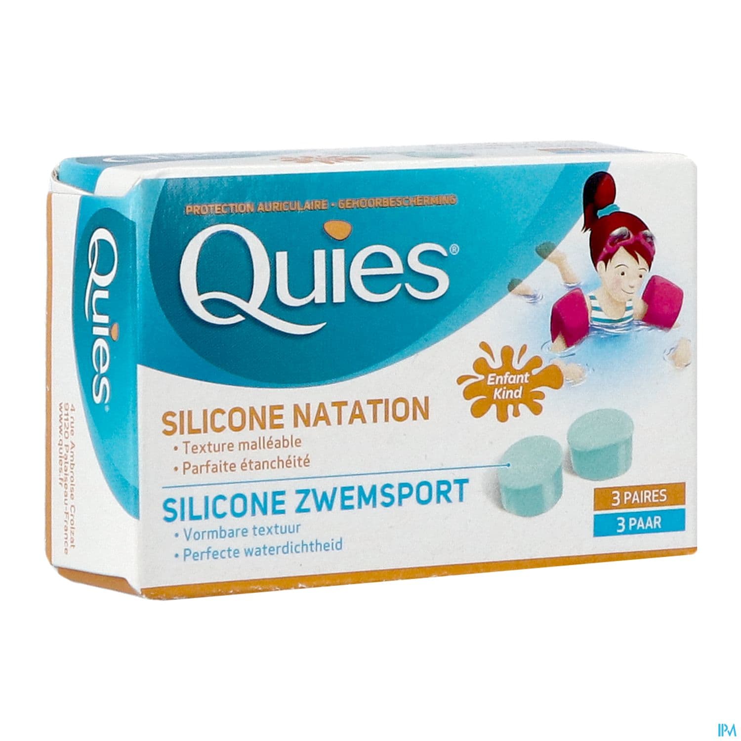 Quies Silicone Malleable Special Natation Enfant 6