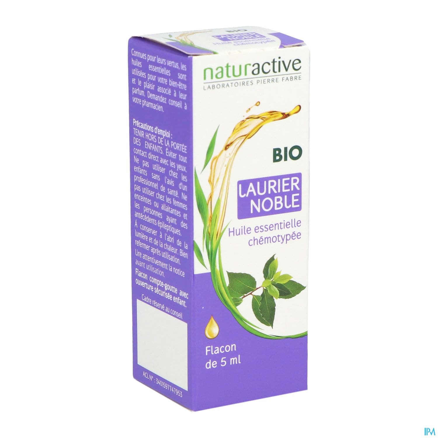 Naturactive Huile Essentielle Bio Laurier Noble 5ml