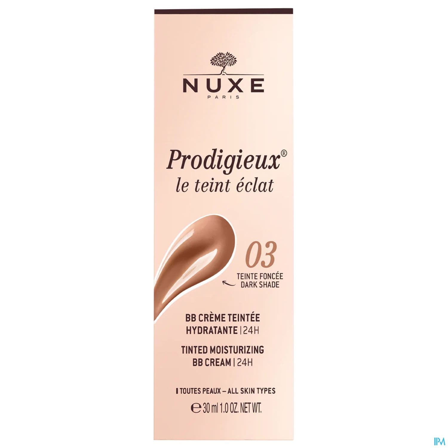 Nuxe Prodigieux Le Teint Eclat Bb Creme Teintee Hydratante 24h Teinte Foncee Tube 30ml