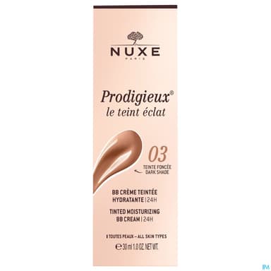 Nuxe Prodigieux Le Teint Eclat Bb Creme Teintee Hydratante 24h Teinte Foncee Tube 30ml