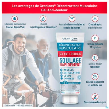 GRANIONS DECONTRACT MUSC GEL 100ML