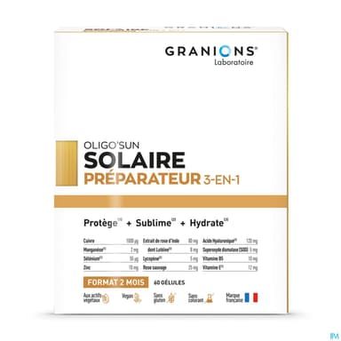 Granions Oligo'sun Preparateur Solaire 3en1 Comprime 60