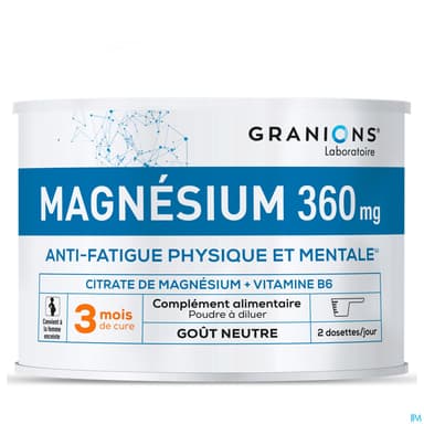 GRANIONS MAGNESIUM 360MG PDR 210G