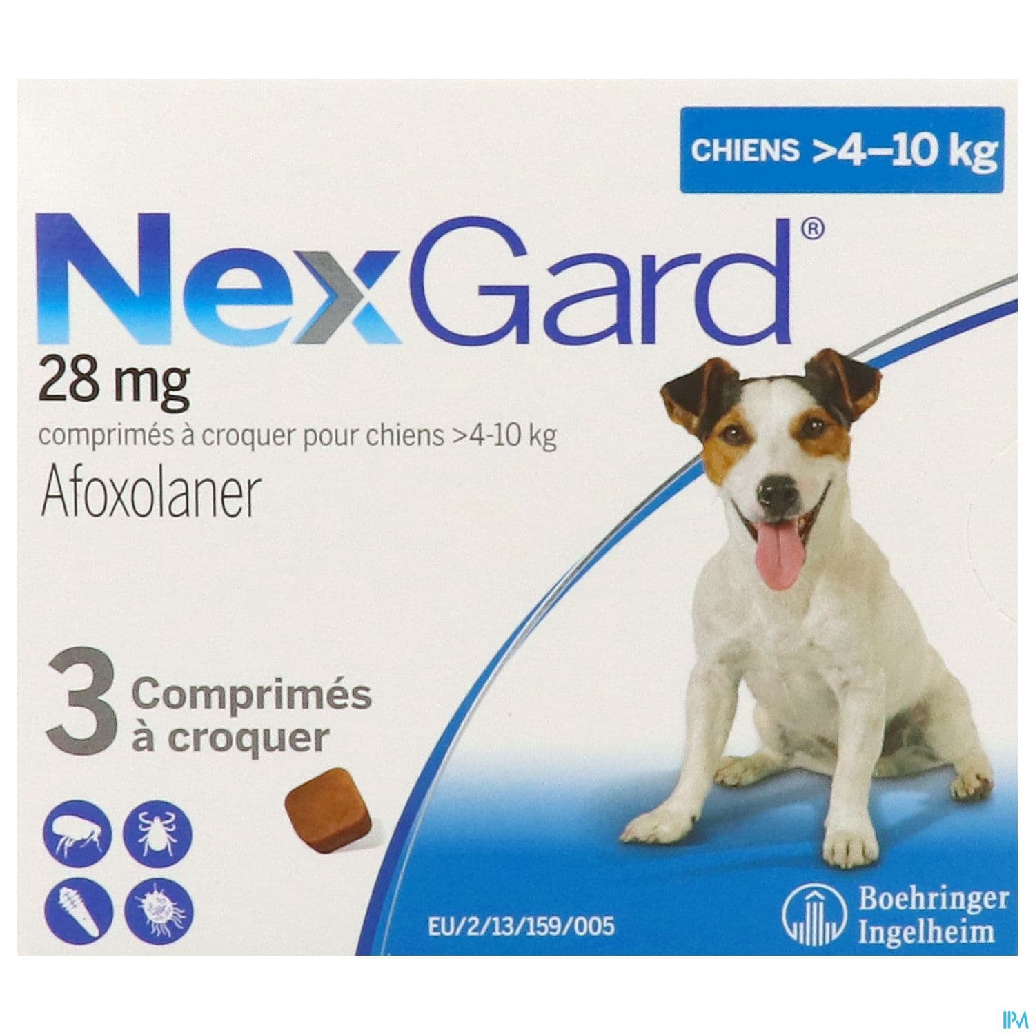 NEXGARD CHIEN M 4-10KG CP 3