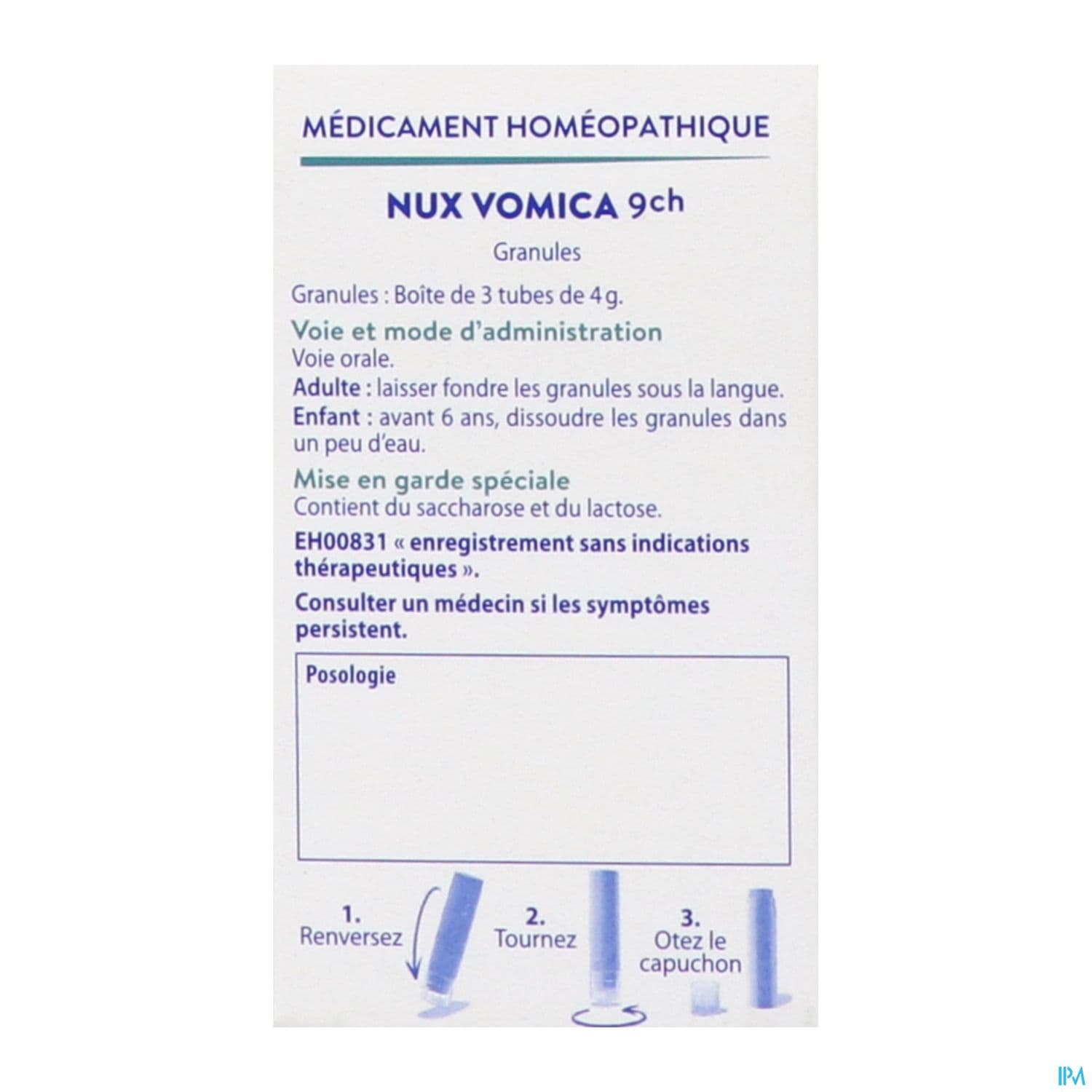 NUX VOMICA 9CH 3TG B