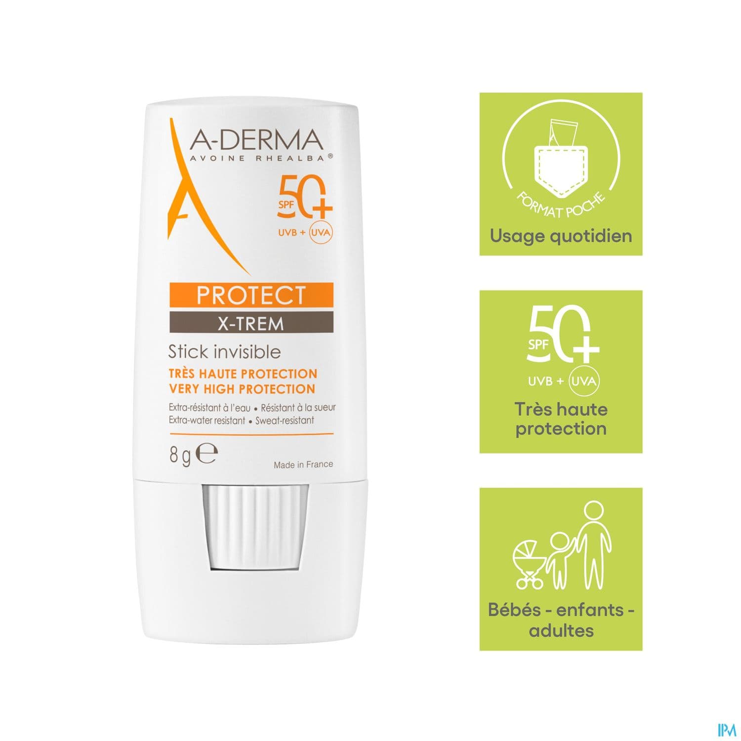 A Derma Protect Xtrem Stick Invisible Spf50+ 8g