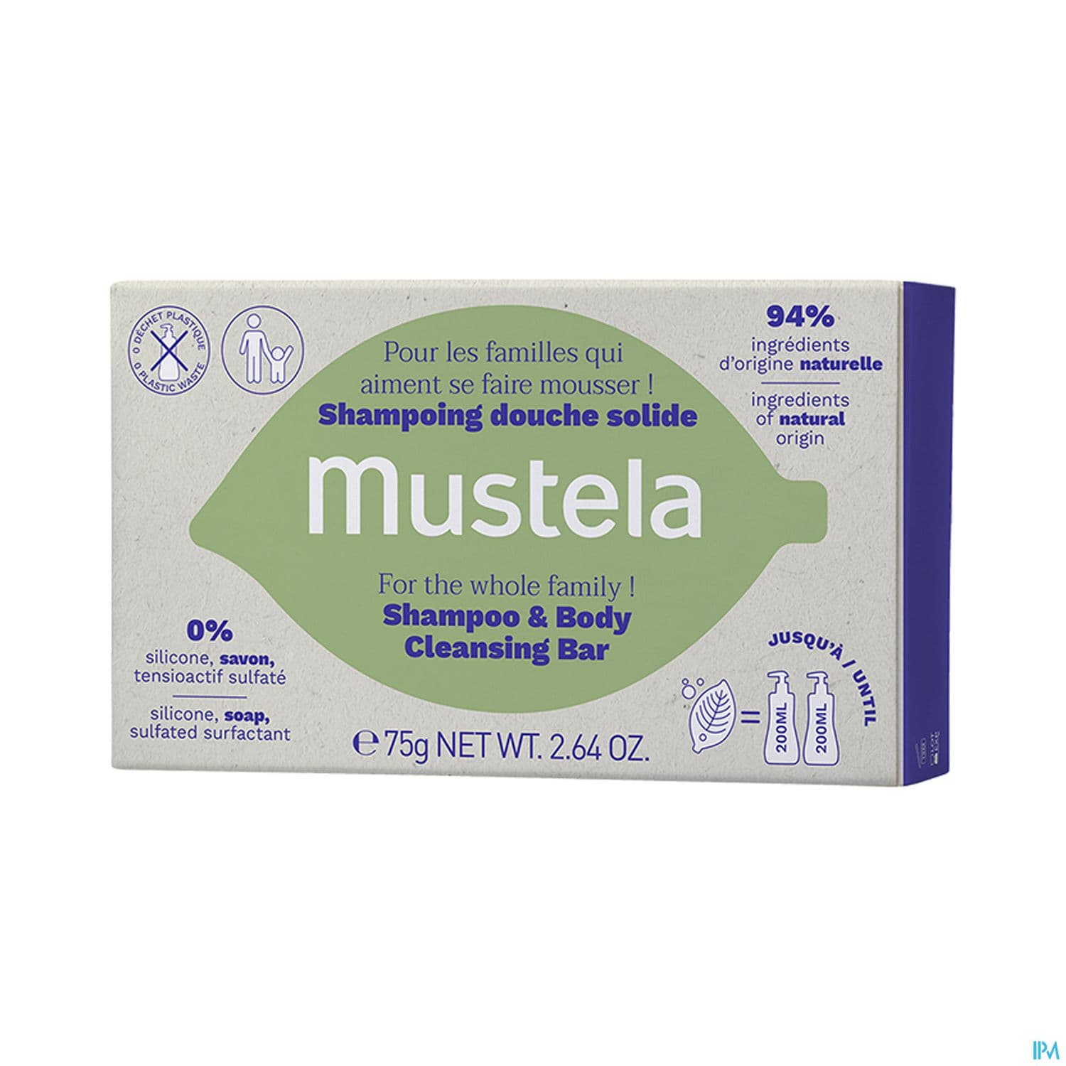MUSTELA SH DCH SOLIDE 75G