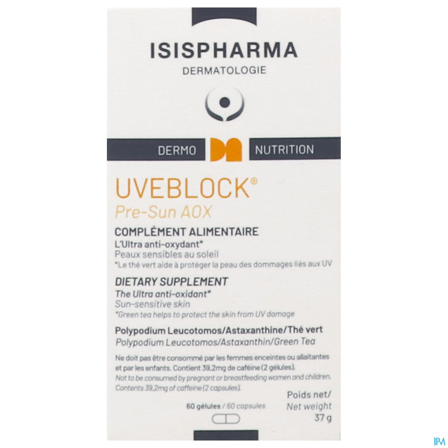Isispharma Uveblock Pre Sun Aox Gelule 60