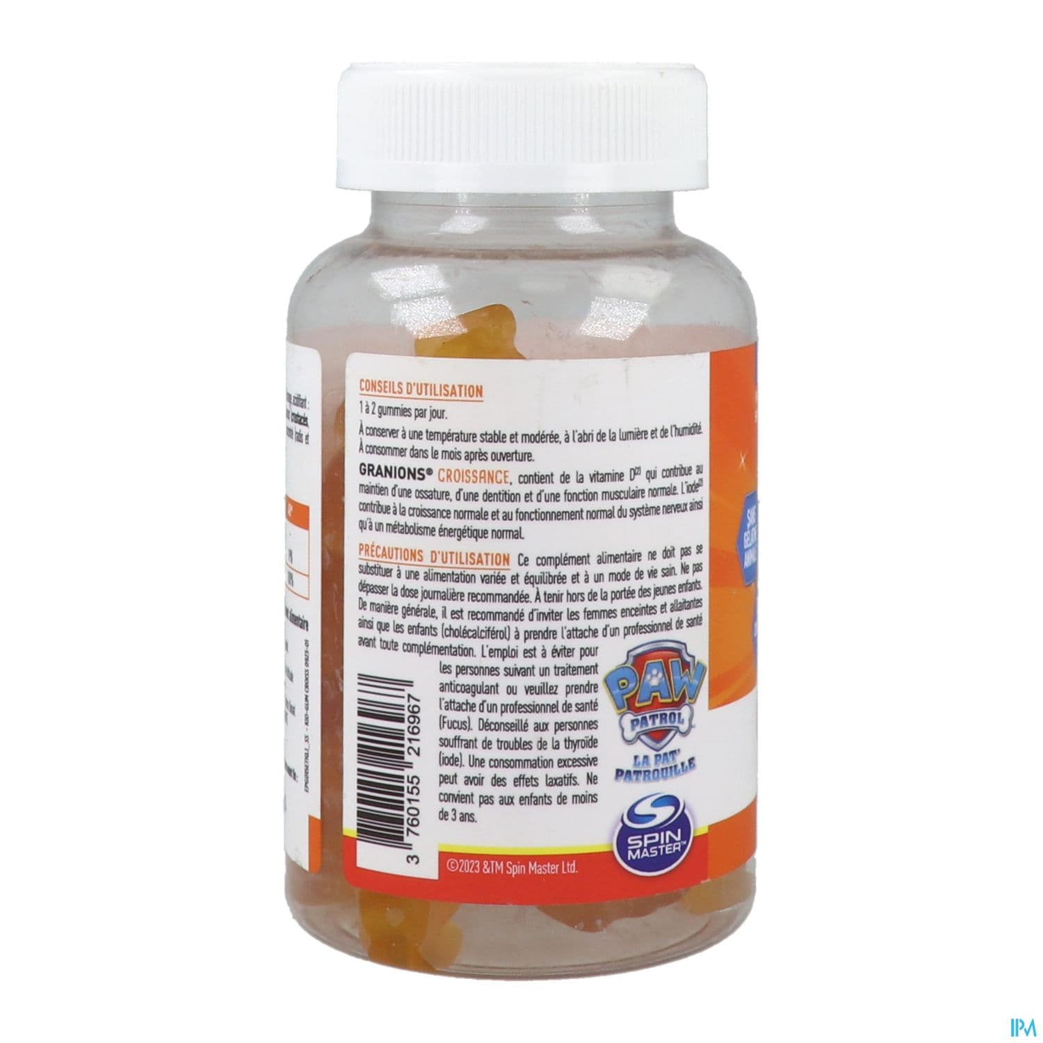 Granions Kid Gummies Croissance Pat Patrouille Orange 60