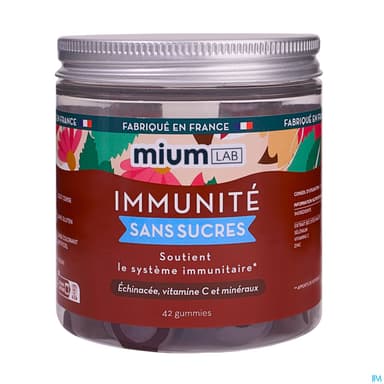 MIUMLAB S/SUC IMMUNITE GUMMIE 42