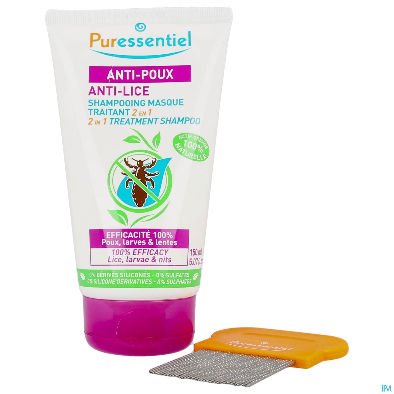 PURESSENTIEL SH MASQ A/POUX 150ML