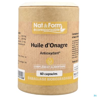 Nat Et Form Ecoresponsable Huile Onagre Capsule 60