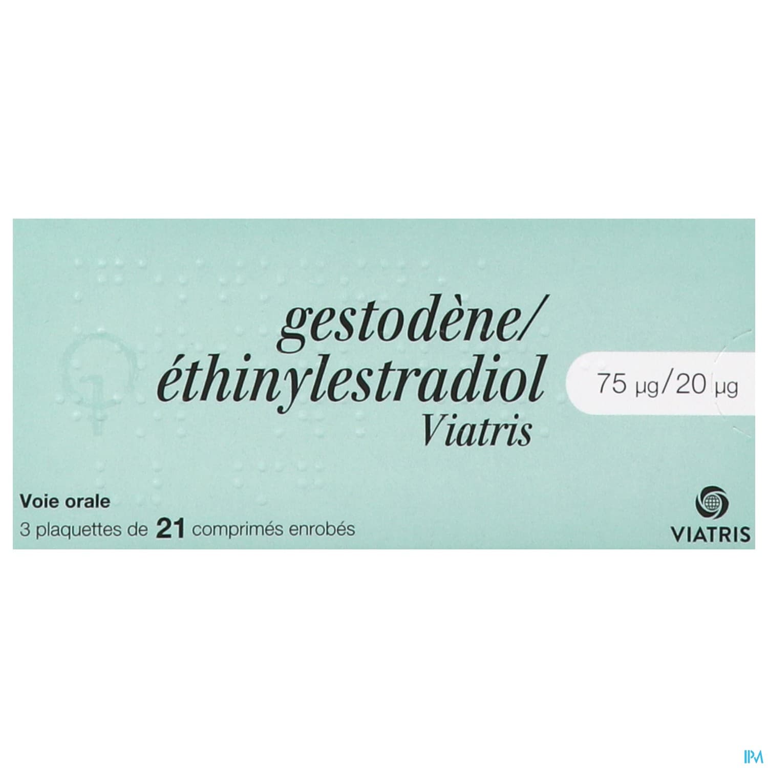 Gestodene Ethinylestradiol Viatris 75mcg/20mcg Comprime 21 X3
