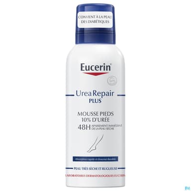Eucerin Urearepair Plus Mousse Pieds 10 D Uree Aerosol 150ml