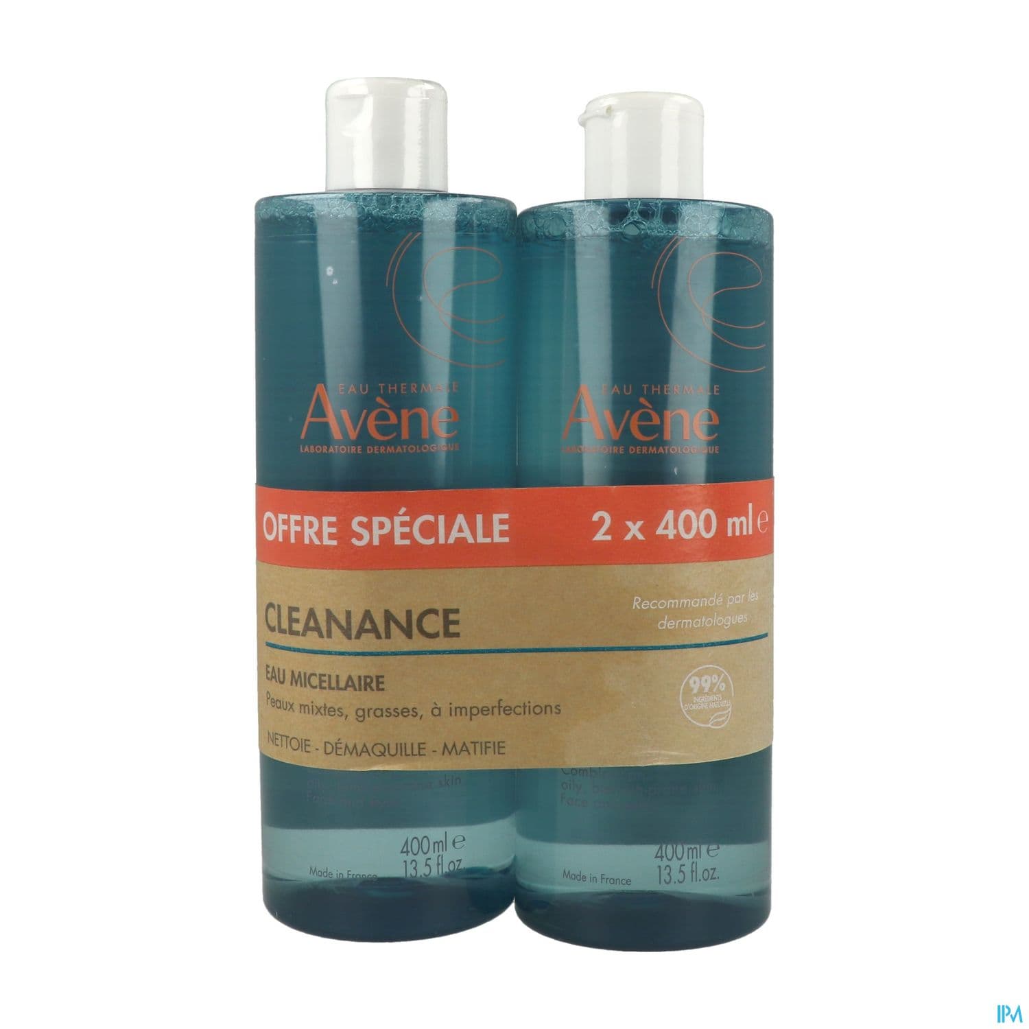 AVENE CLEANANCE EAU MICELL 400MLX2