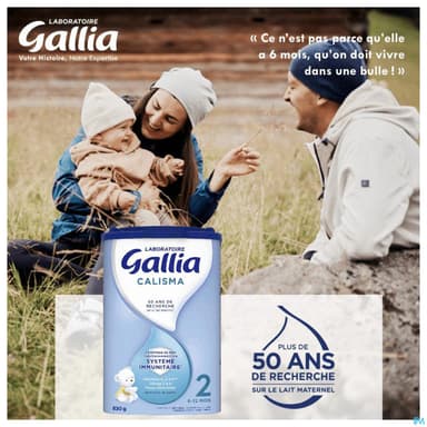 GALLIA CALISMA 2 LAIT PDR 830G