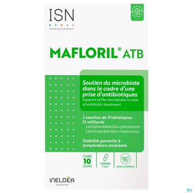 Ineldea Isn Mafloril Atb Soutien Du Microbiote Dans Le Cadre D Une Prise D Antibiotiques Gelule 10