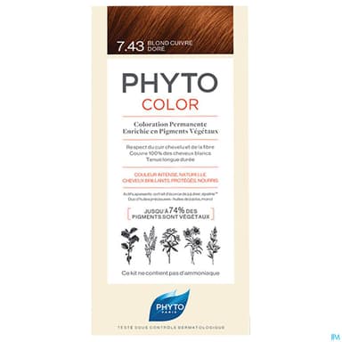 PHYTO COLOR 7,43 BLOND CUIVRE/DORE