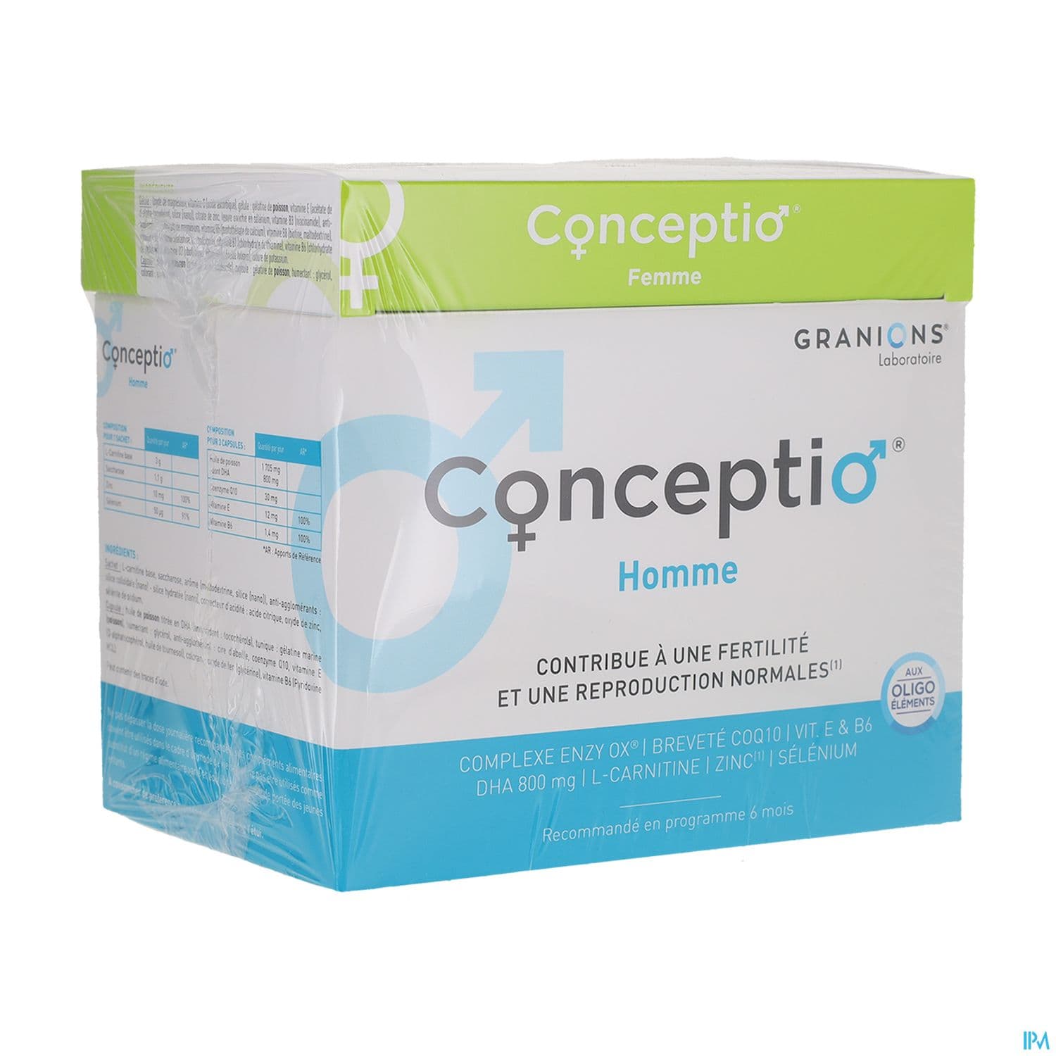 Conceptio femme 30 gélules - 30 capsules + conceptio homme 30 sachets - 90 capsules — Pharmacie Centrale Elsie