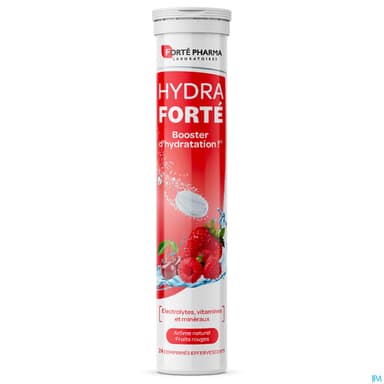 Forte Pharma Hydra Forte Booster D'hydratation Gout Fruits Rouges Comprime Effervescent 24