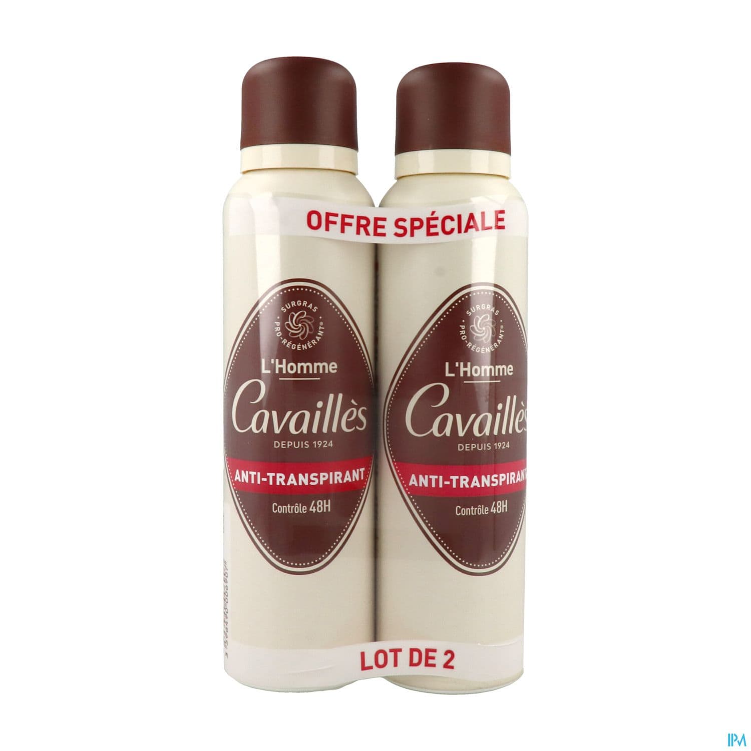 CAVAILLES DEO HOM 48H SPR 150MLX2