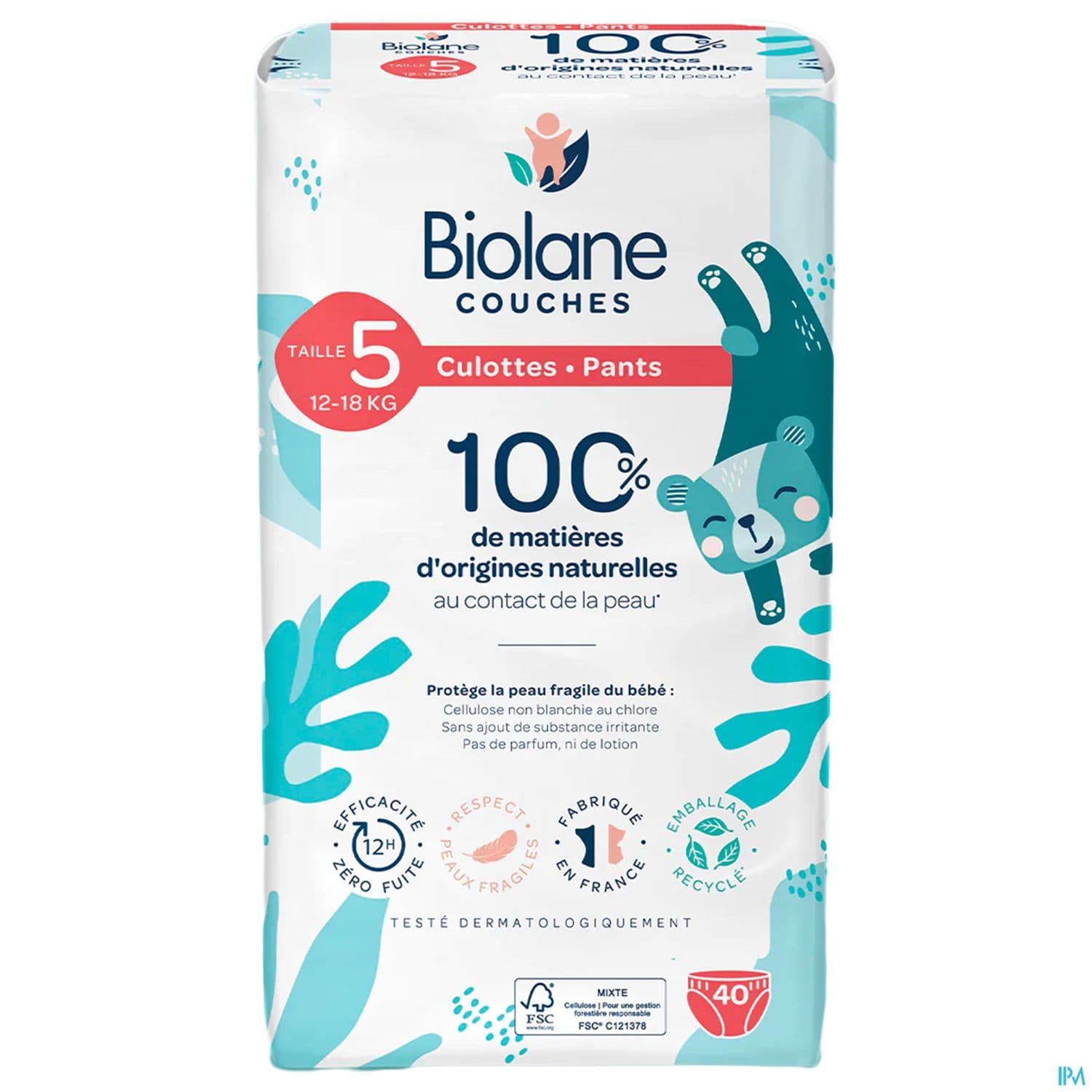 BIOLANE COUCHE CULOTTE ECO T5 X40