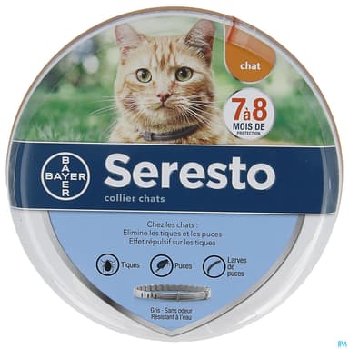 Elanco Seresto Collier Puces Tiques Chat X1