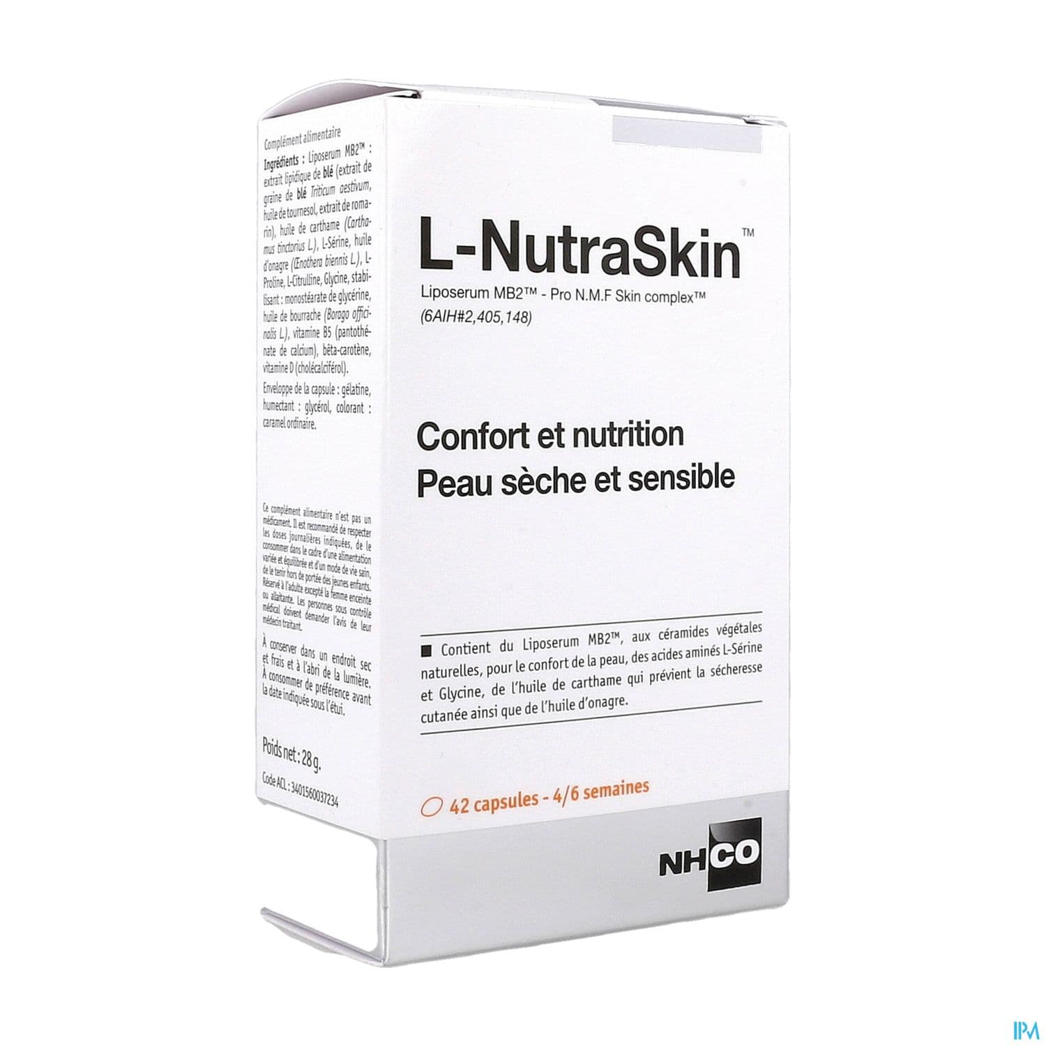 Nhco l-nutraskin Peaux Seches Sensibles Capsule 42