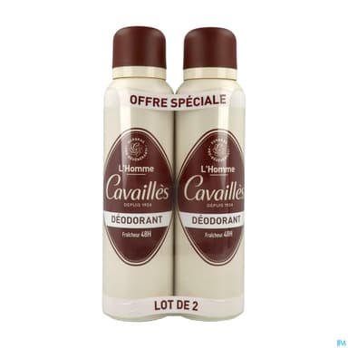 Roge Cavailles Deodorant Dermato 48h Homme Spray 50ml X2