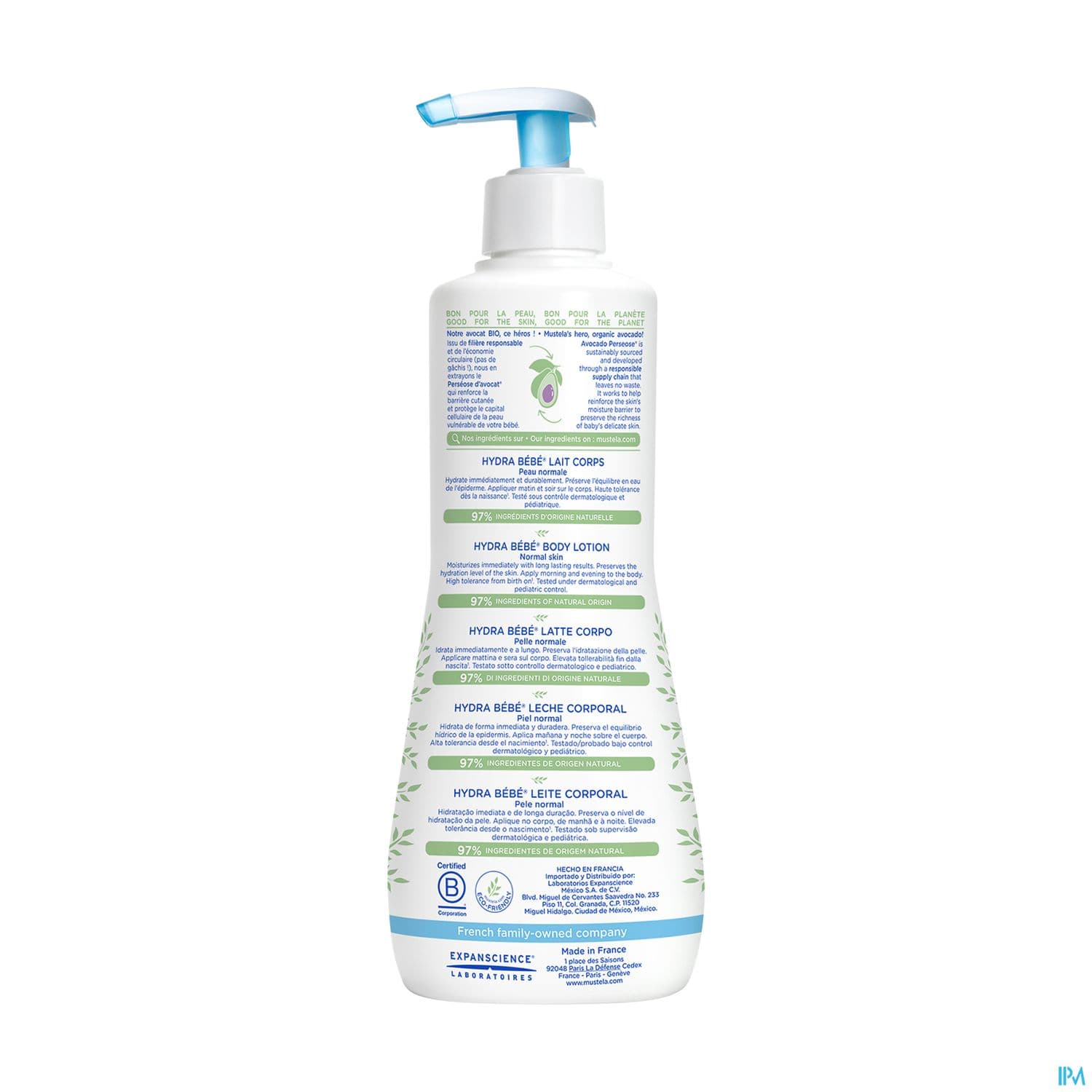 MUSTELA BB HYD BEBE LAIT PN 500ML