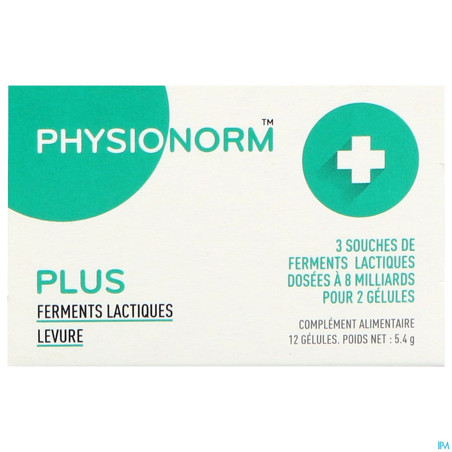 Physionorm Plus Ferments Lactiques Levure Gelule 12