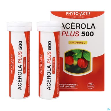Phyto Actif Acerola Plus 500 Comprime 24