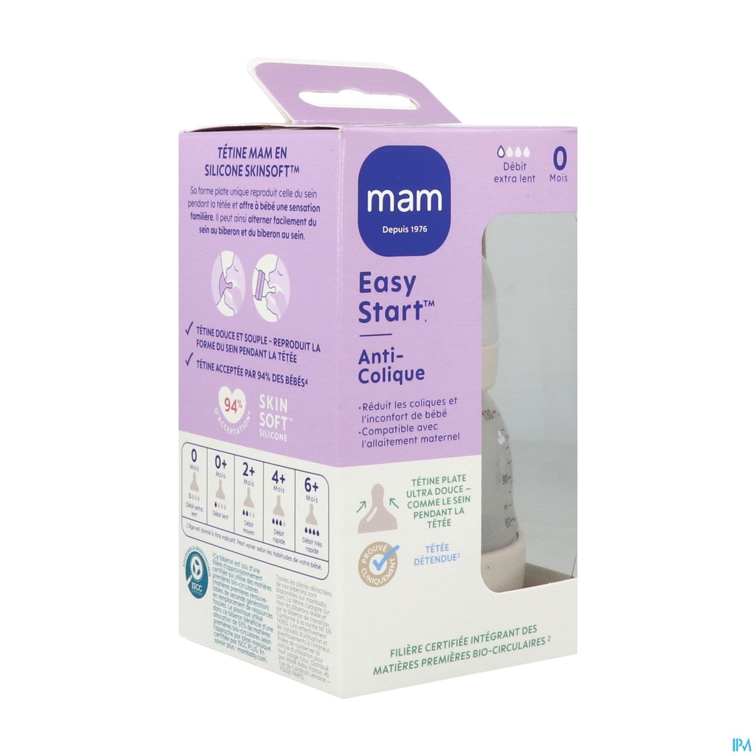 MAM BIB E ST A/COL SABLE D0 130ML