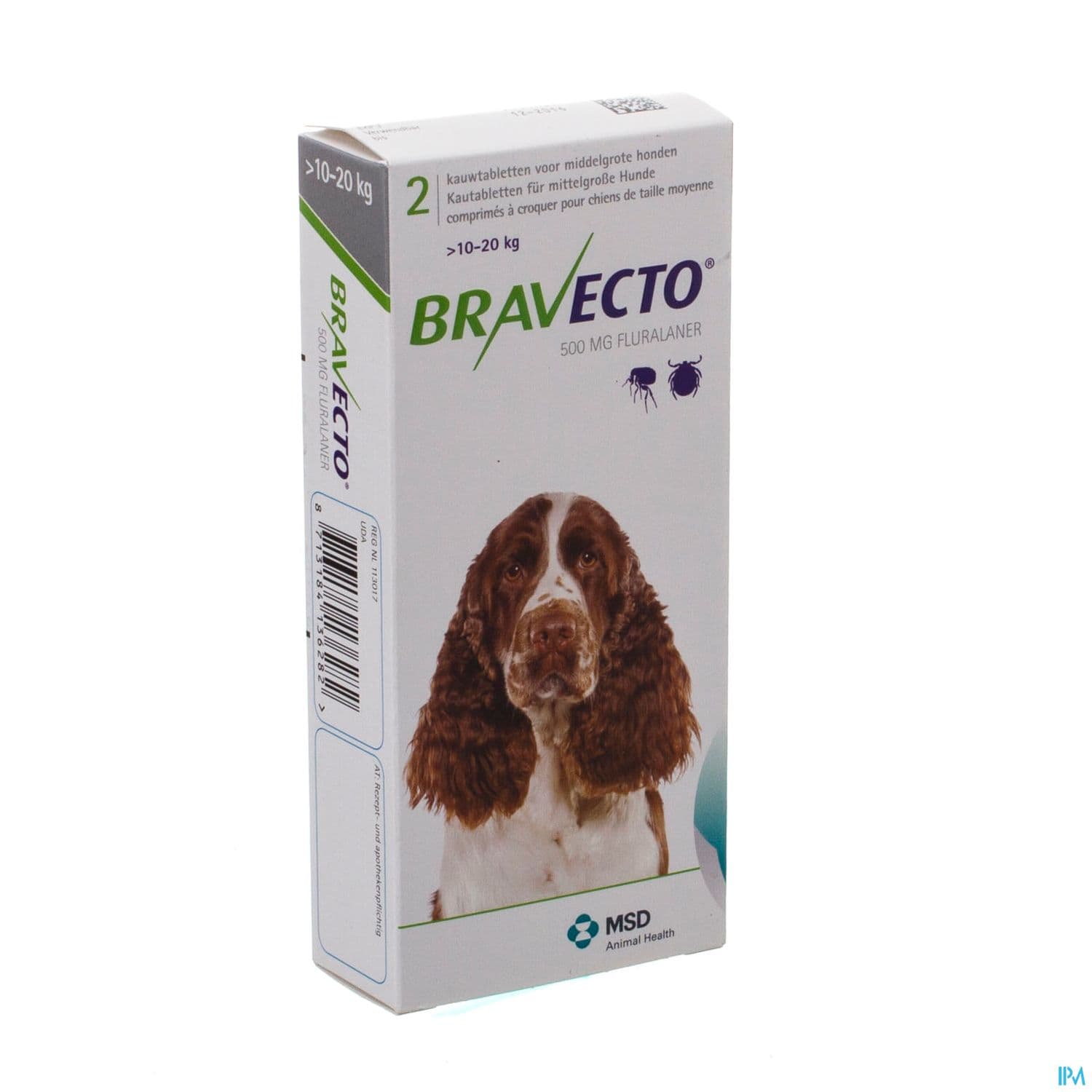 Bravecto Comprime A Croquer Chien 10/20kg 2