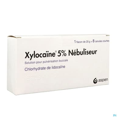Xylocaine 5% Nebuliseur Solution Pour Pulverisation Buccale 20g