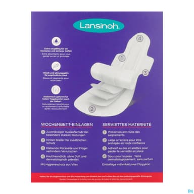 LANSINOH SERV MATERNITE X10