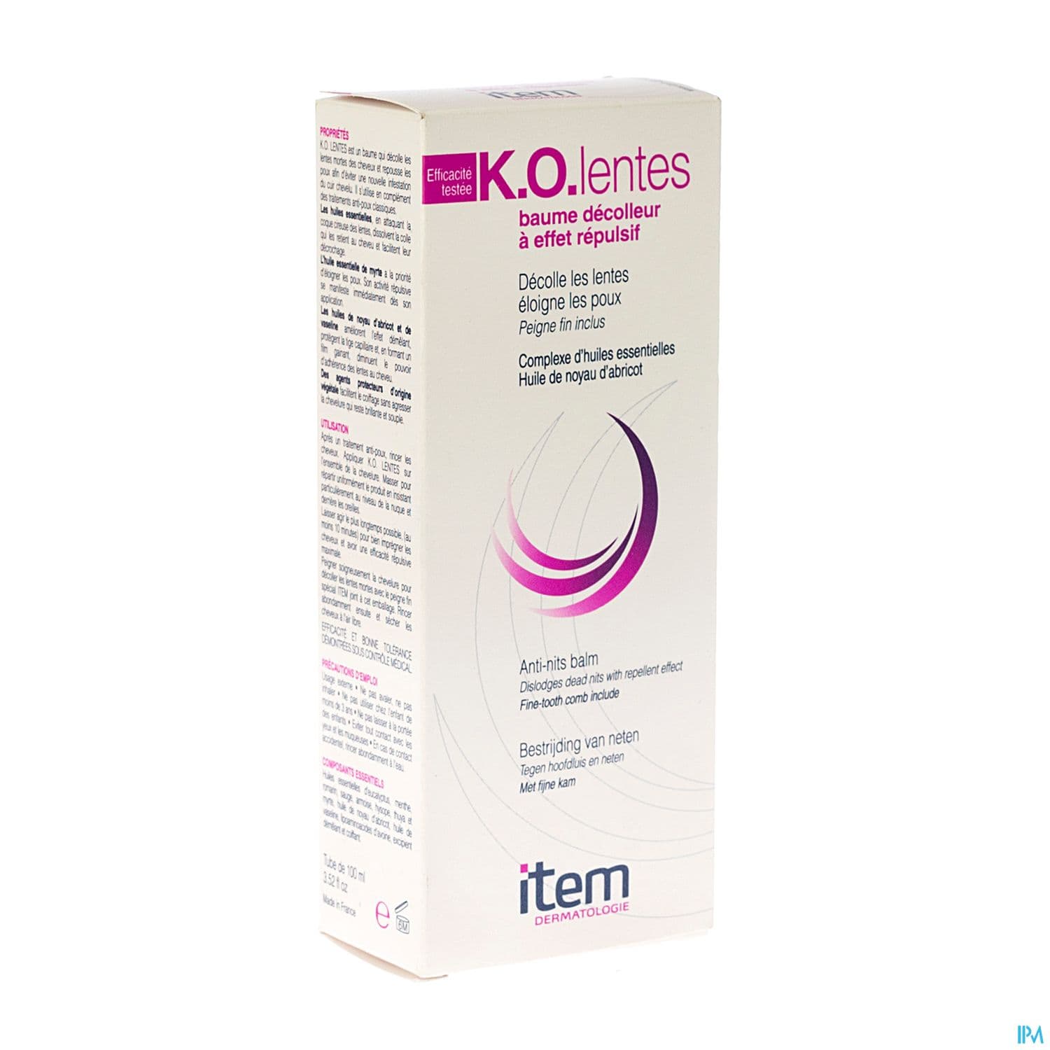 ITEM KO LENTE BAUME 100ML+PEIGNE