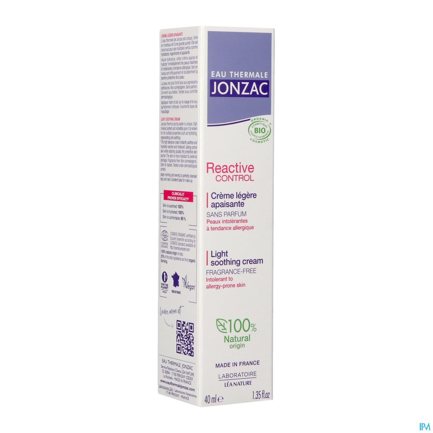 JONZAC REAC CONTROL CR LEGERE 40ML — Pharmacie Centrale Gallieni