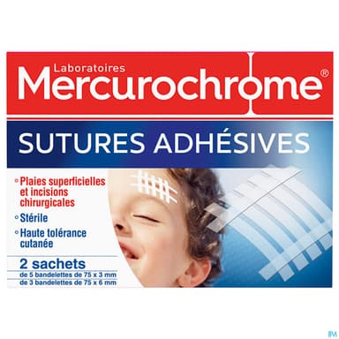 MERCUROCHROME PANS STRIP ADHES X16