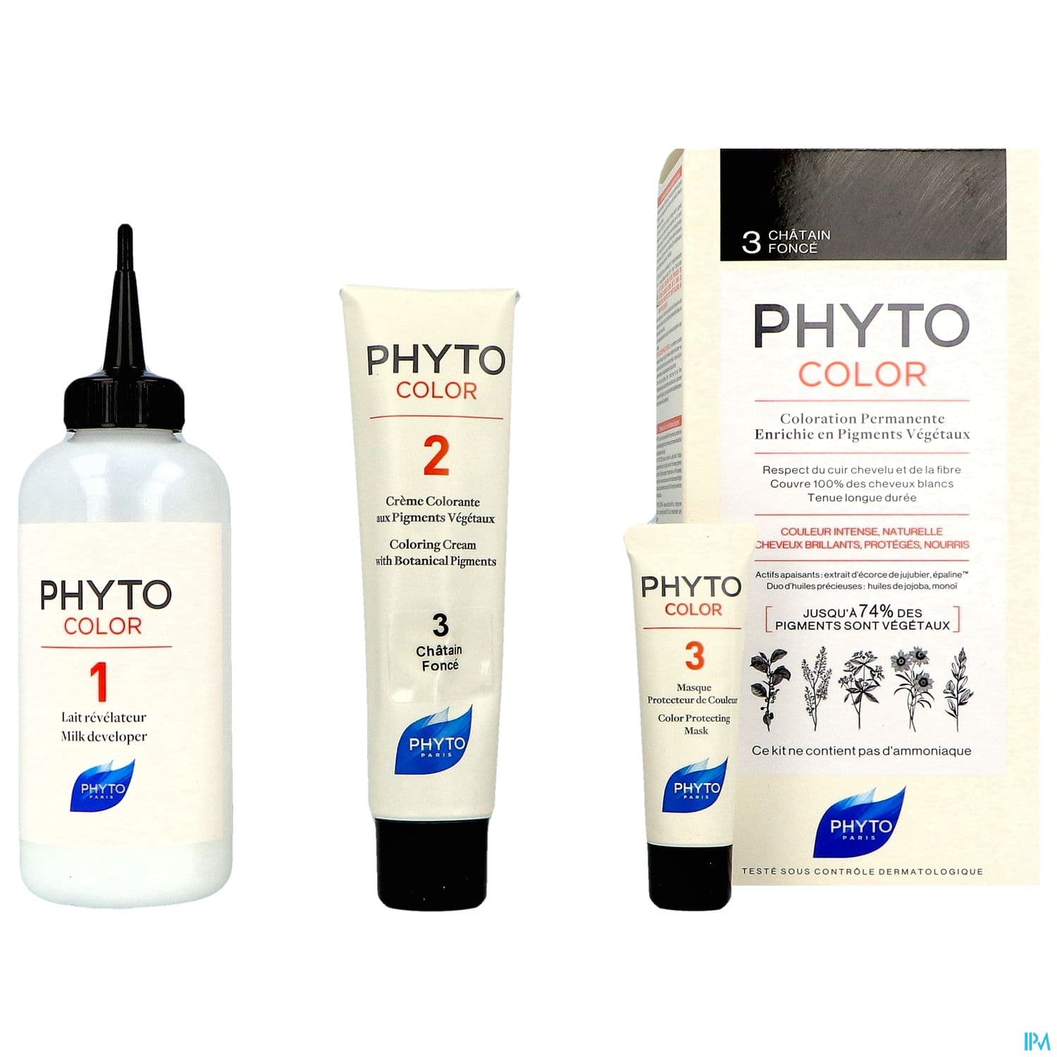 PHYTO COLOR 3 CHATAIN FONCE