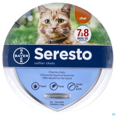Elanco Seresto Collier Puces Tiques Chat X1