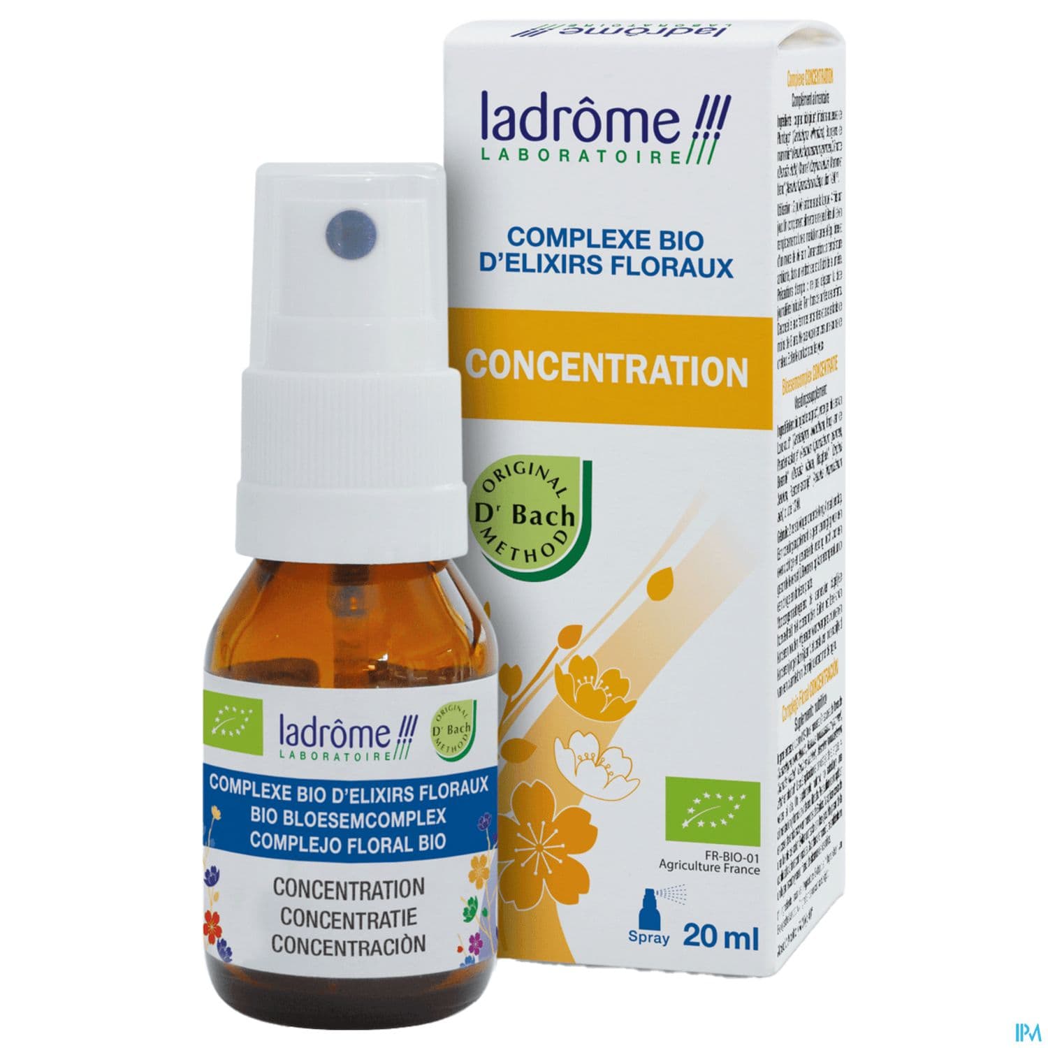 Ladrome Complexe Elixirs Floraux Bio Concentration Spray 20ml