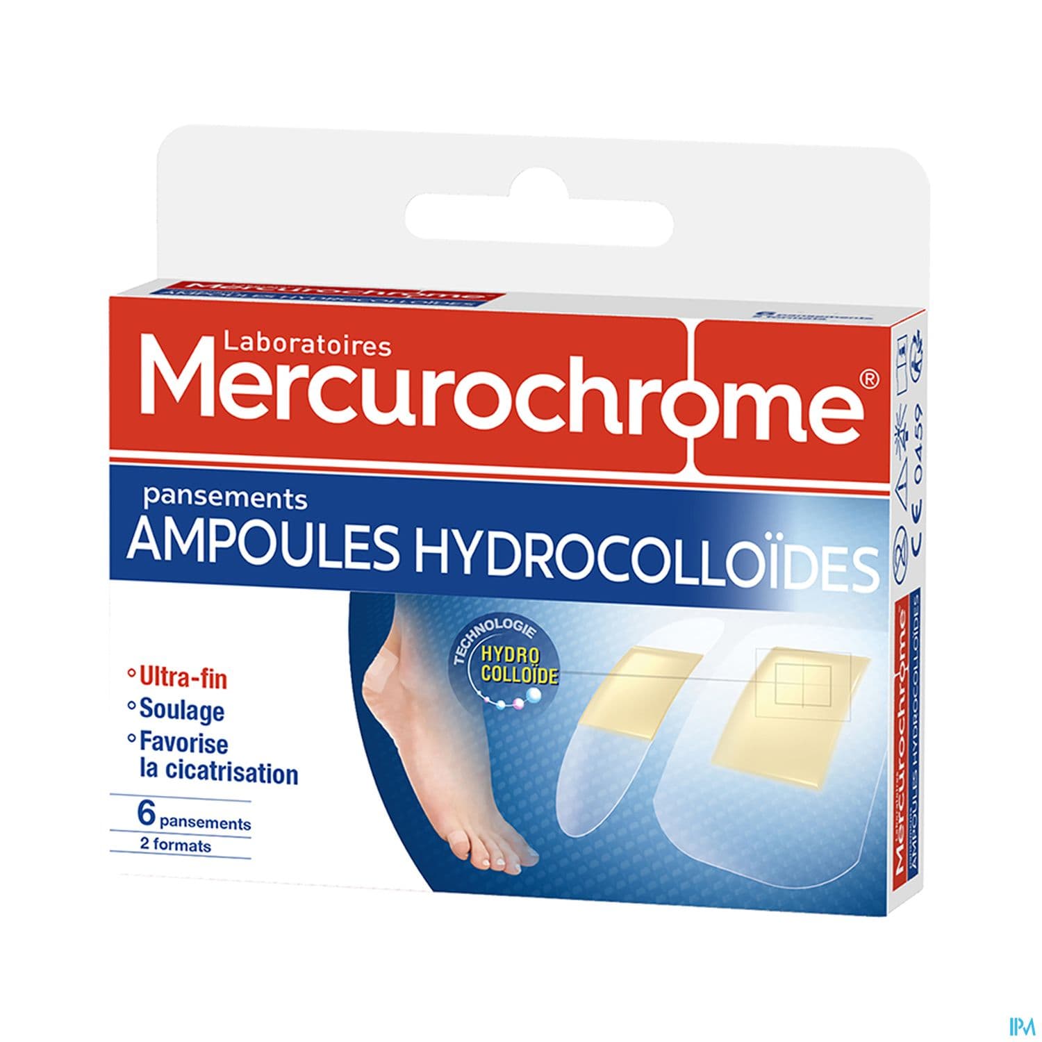 Mercurochrome Pansement Ampoules Hydrocolloide X6