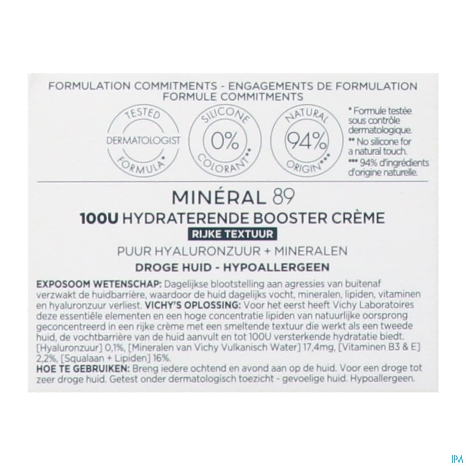 VICHY MINERAL89 CR BOOST RICHE50ML